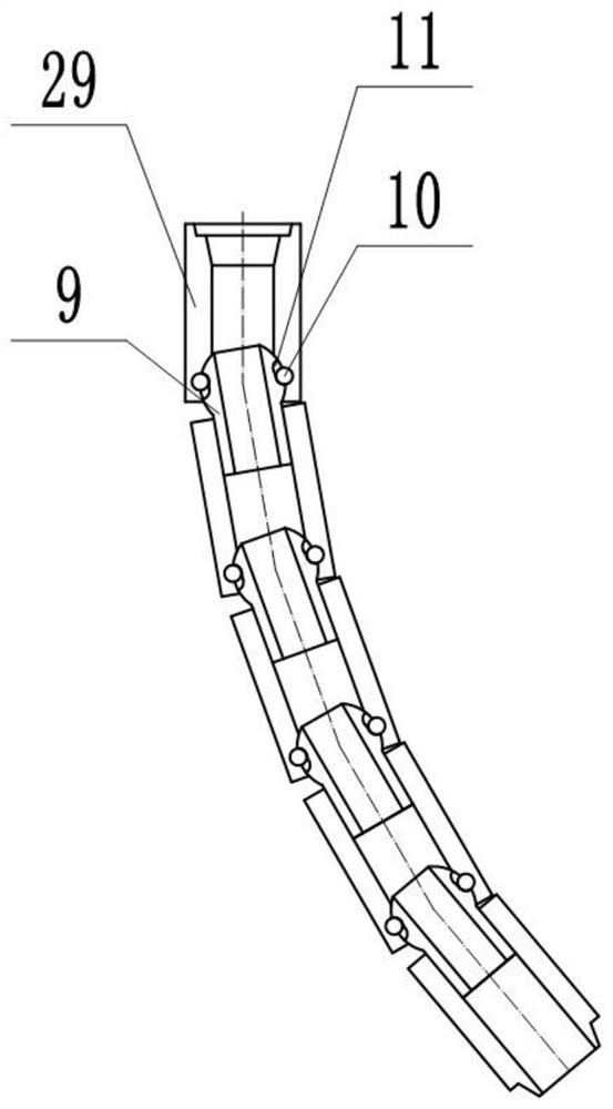 Controlled ultra-short radius guiding well drilling system and well drilling method