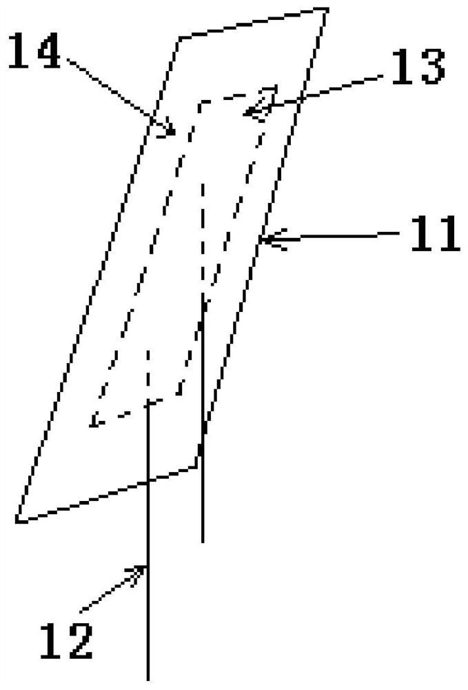 Asymmetric decoupling structure and base station antenna system