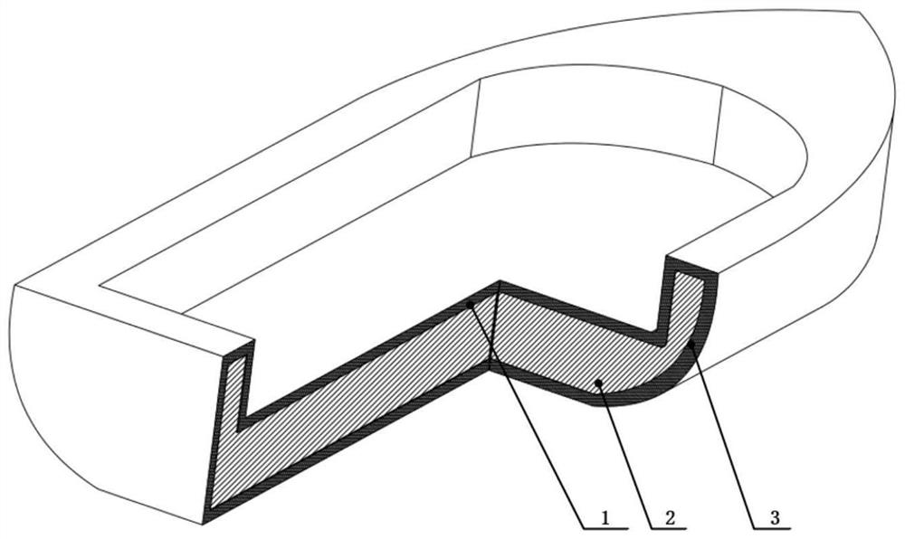 Composite structure of marine navigation device and additive manufacturing method thereof