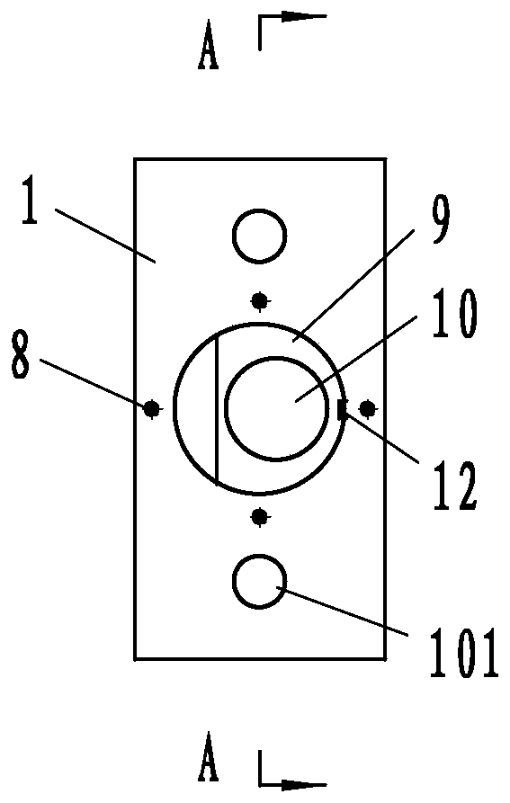 Silent double-magnetic lock body for door