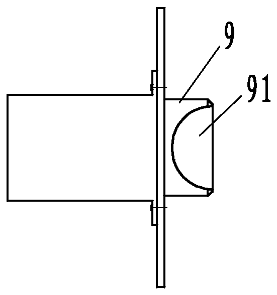 Silent double-magnetic lock body for door