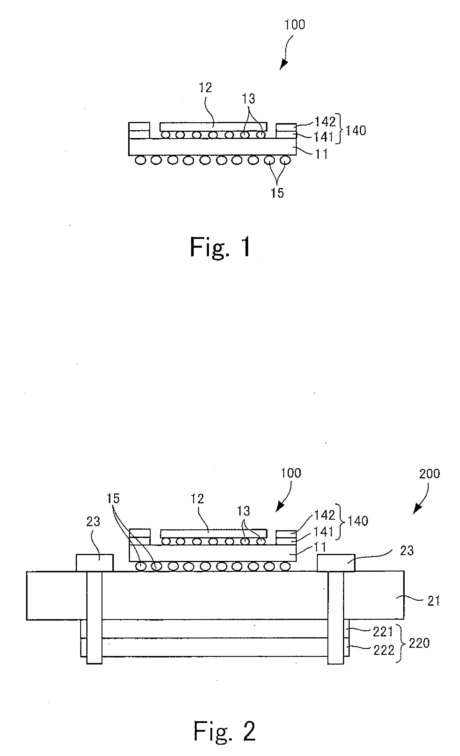 Package mounted module and package board module