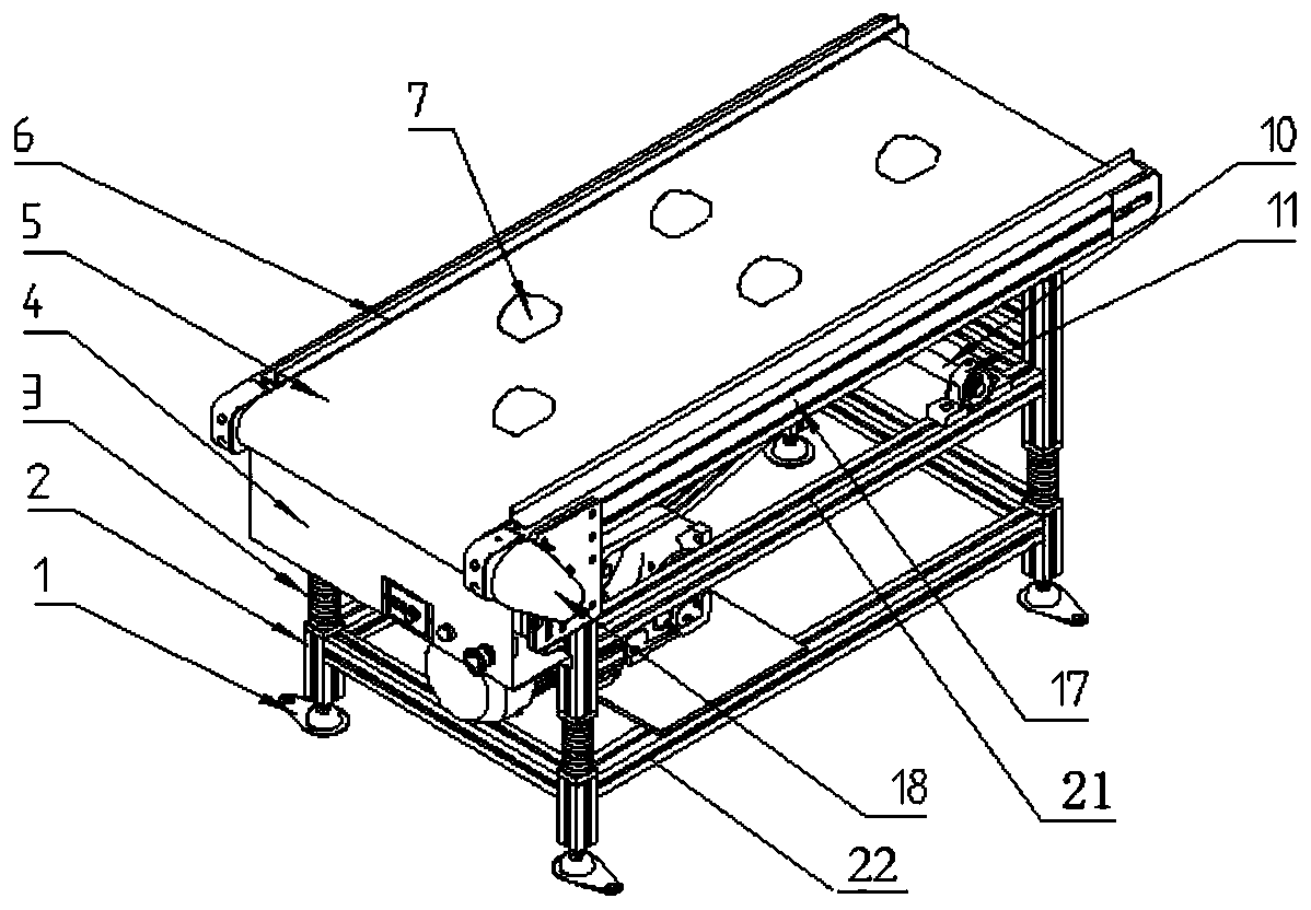 Coal gangue conveying vibration device