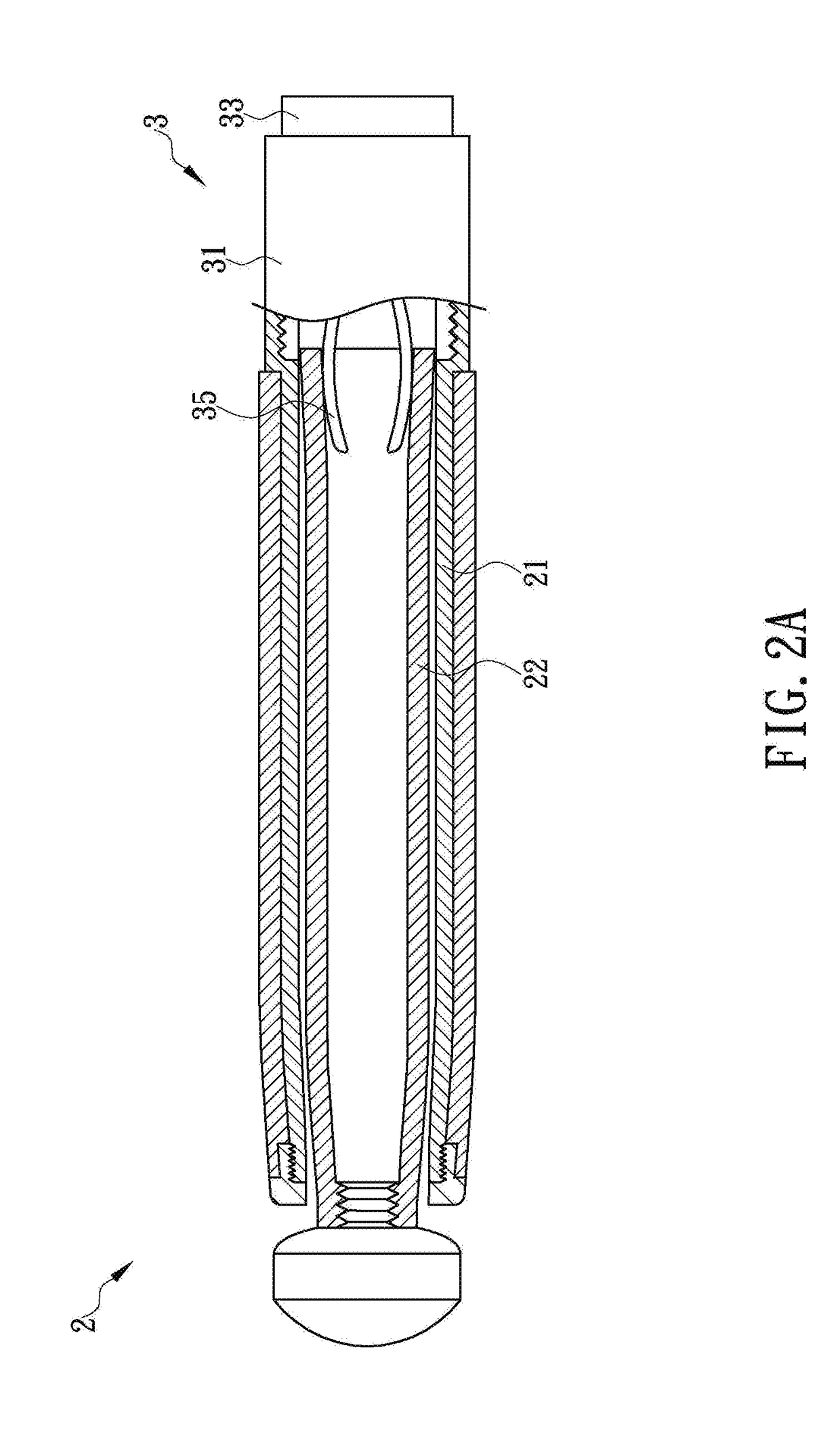 Expandable baton structure with hidden smasher at rear end of handle and hidden smasher thereof