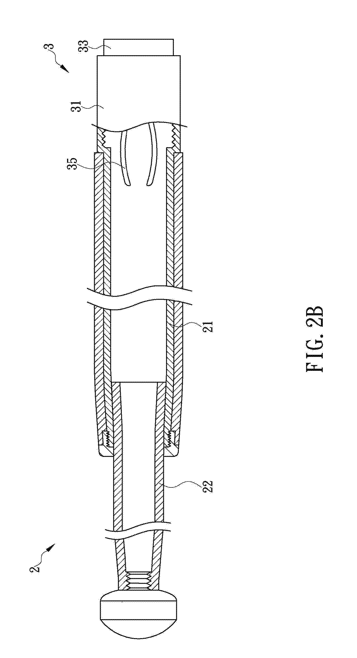 Expandable baton structure with hidden smasher at rear end of handle and hidden smasher thereof