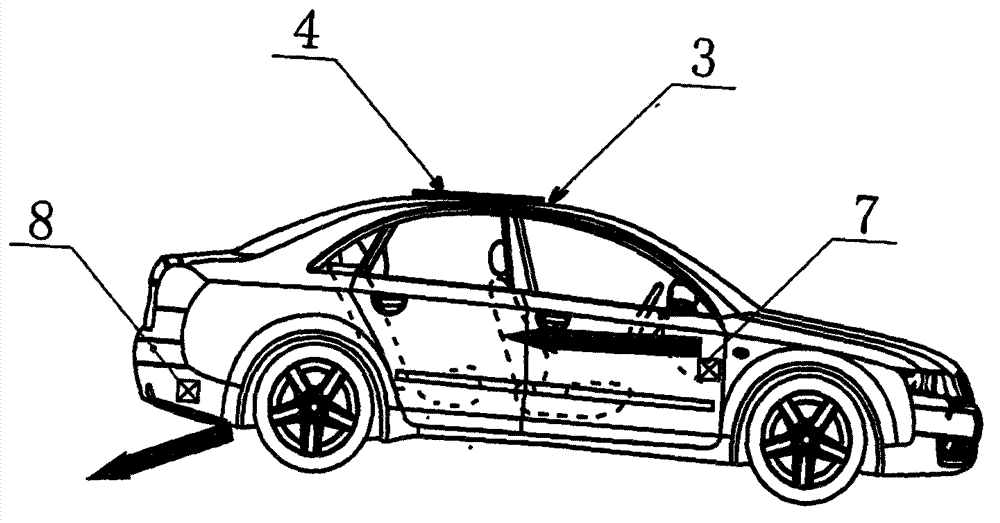 Automobile solar heat discharge air conditioning system