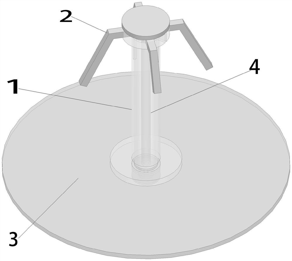 50-degree circularly polarized conical beam antenna with 2.15 GHz frequency