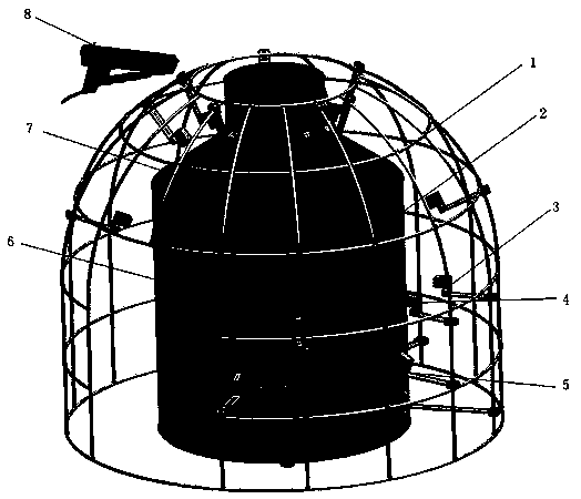 Device for quickly measuring spatial angle resolution of virtual sound production equipment