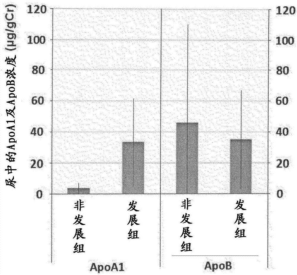 Method for assisting diagnosis of risk of progression to nephropathy and use of reagent kit