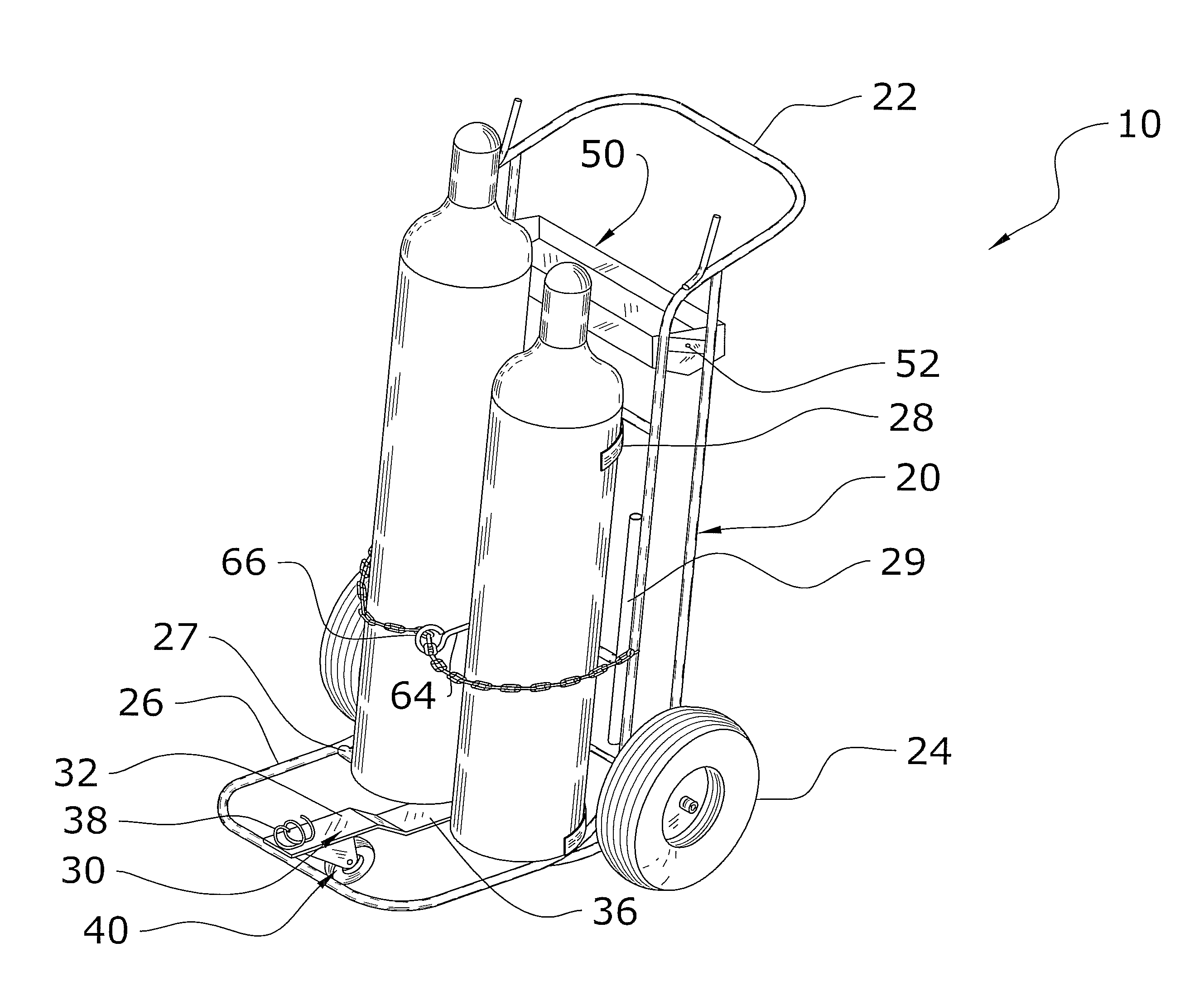 Welding tank cart system