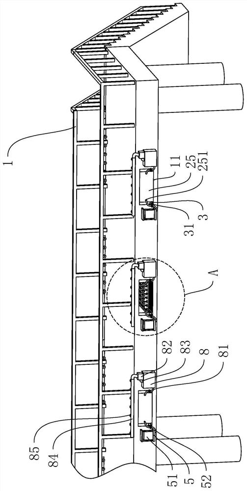 Pedestrian overpass for municipal engineering