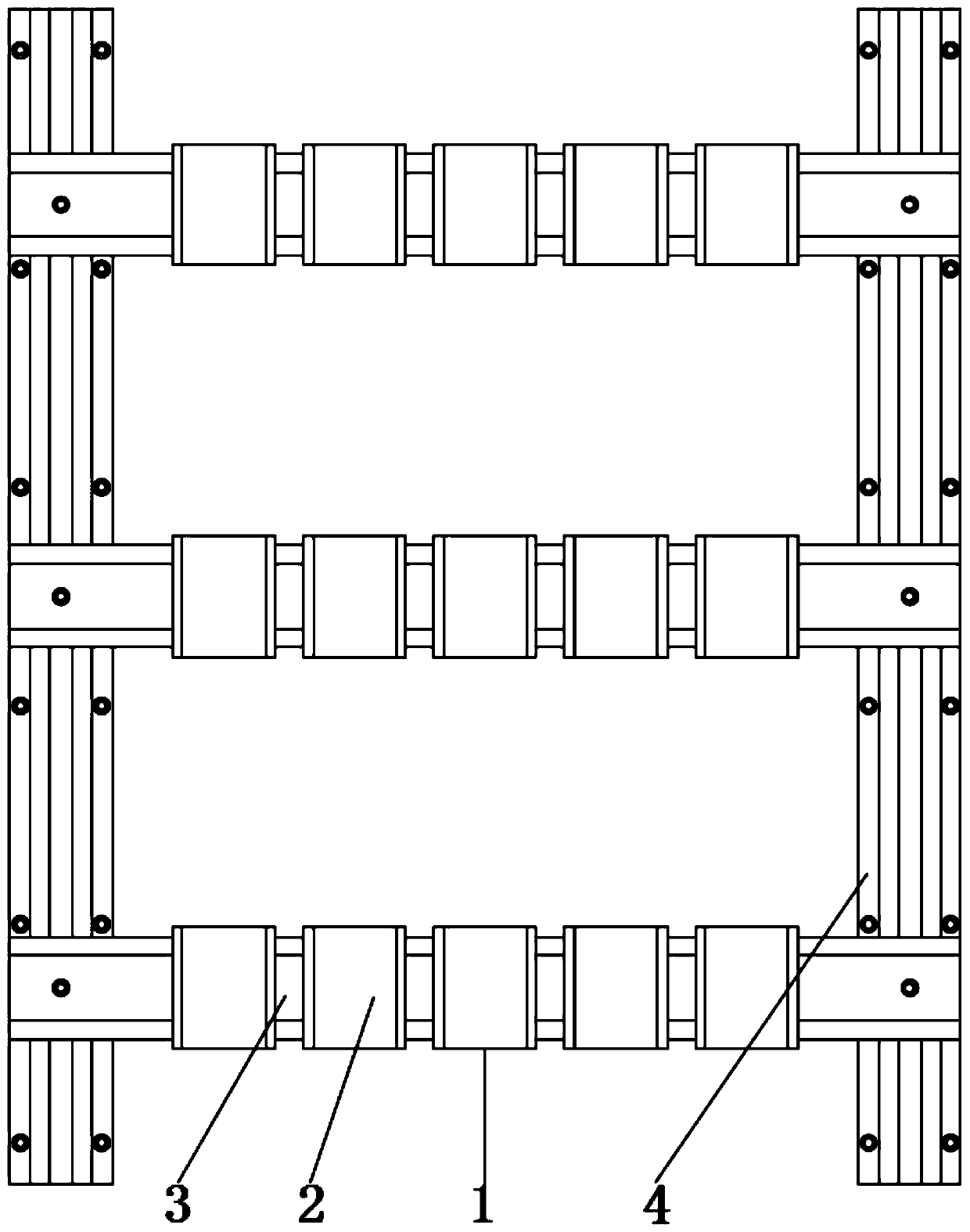 An internal slide rail for power distribution cabinet