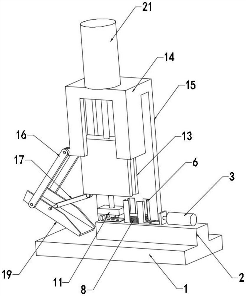 Punching device applied to field of automobile manufacturing