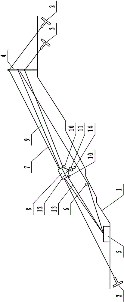 Construction method for mounting large-diameter pipe by applying cableway in complex mountain terrain