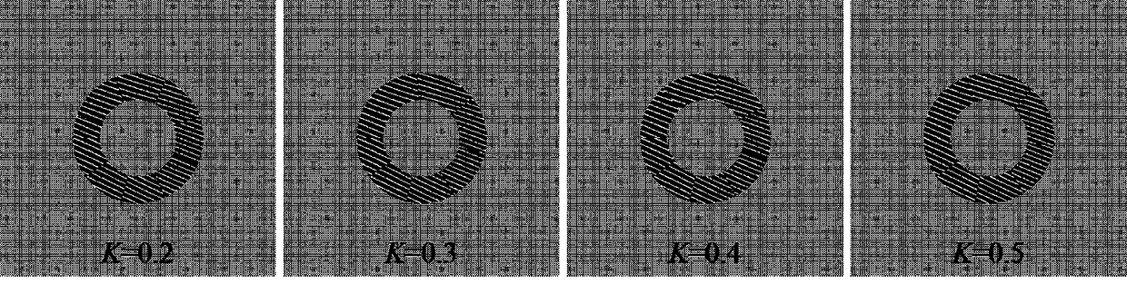 Designing method of vortex beam mask with oblique-line compressed phase step