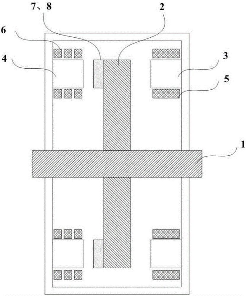 Disc type double-stator hybrid excitation motor