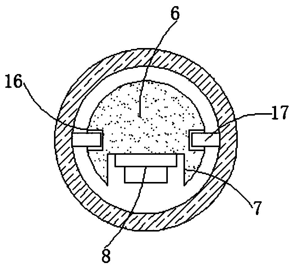 Unmanned aerial vehicle (UAV) landing shock-absorbing device