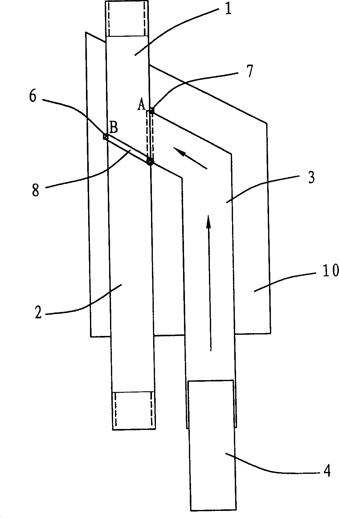 Spring type Y-shaped well joint