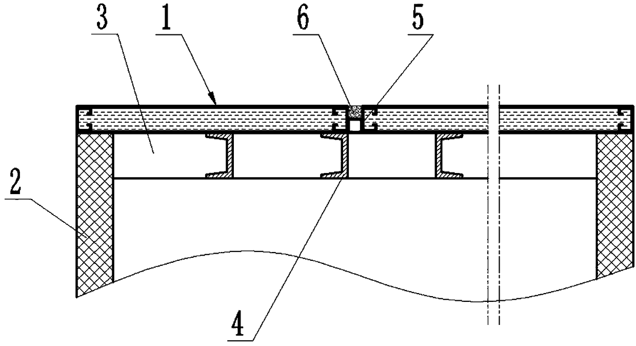 Paving construction process for roofs of steel framework composite building