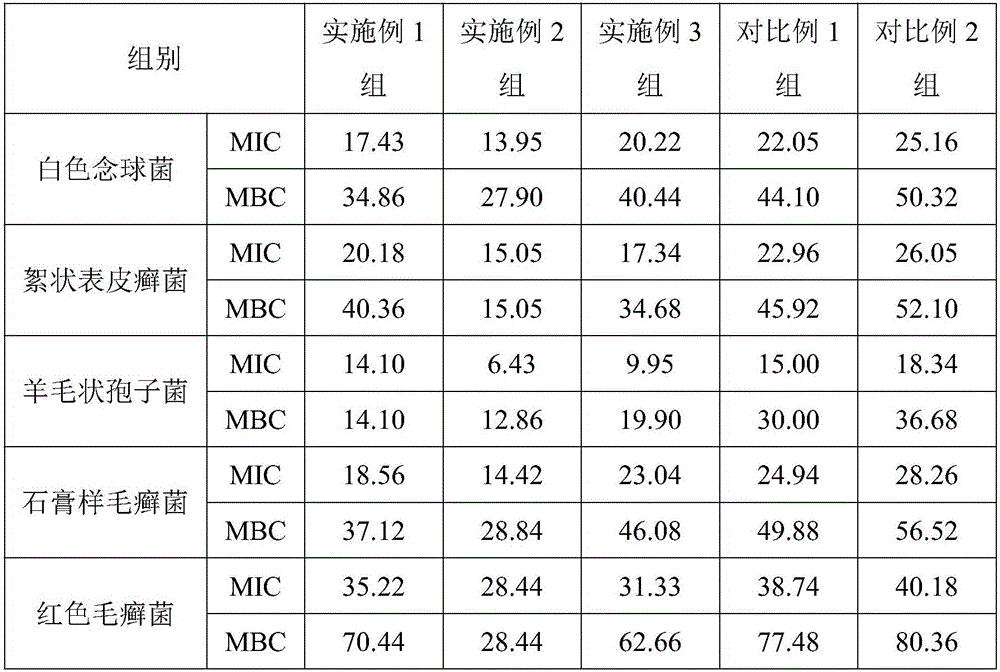 Bacteriostatic foot powder and preparation method thereof