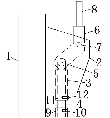 Improved jack safety device for subway civil defence partitiondoor