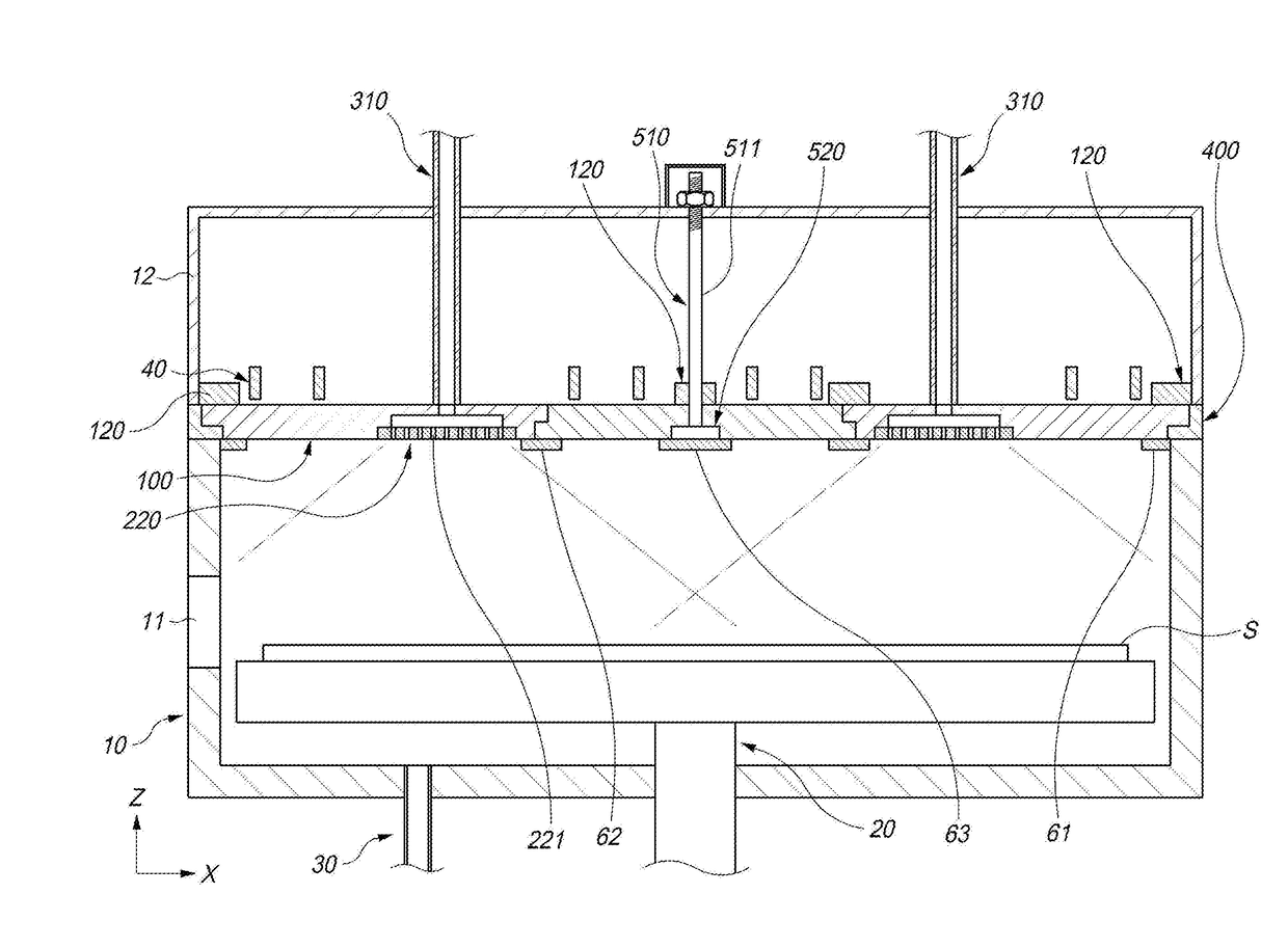 Dielectric window supporting structure for inductively coupled plasma processing apparatus