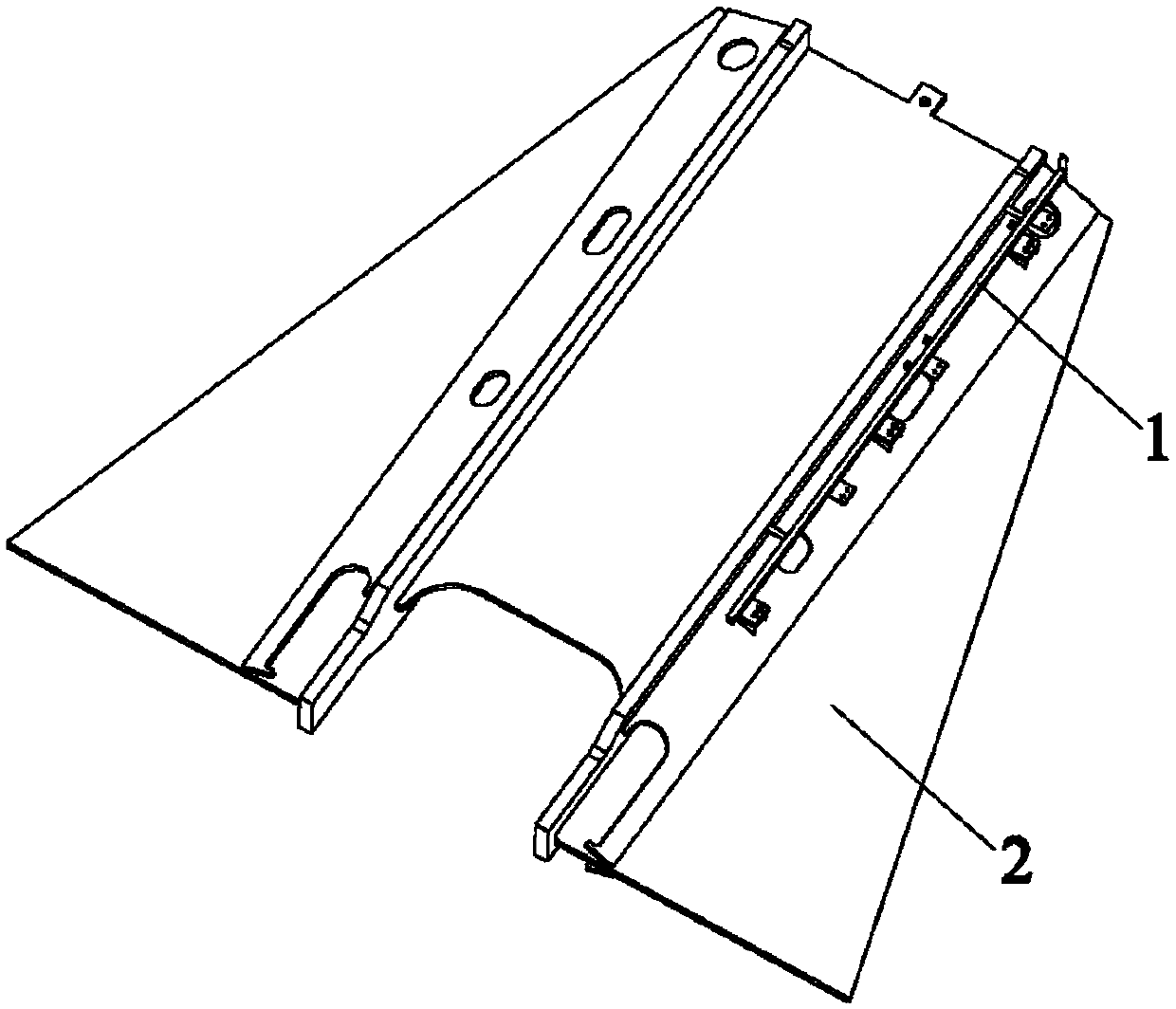 Assembling device of marine diesel engine rack open tube welding base