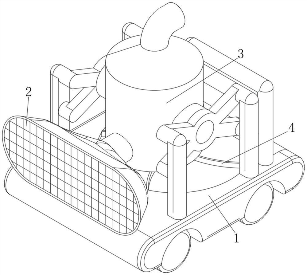 Road construction dust removal device capable of avoiding secondary pollution