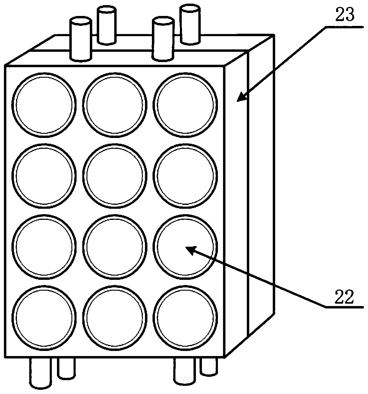 Temperature pre-regulation system and method of power battery pack and thermal management system control method