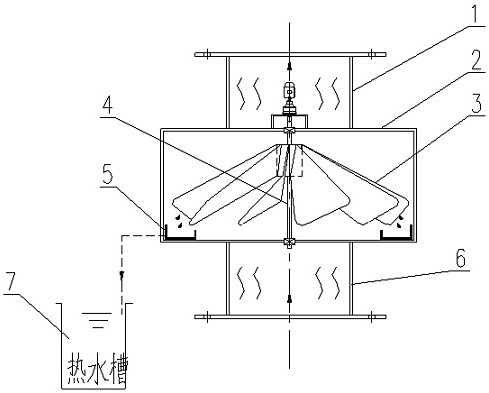 Online wet and hot water vapor recovery device for electroplating treatment