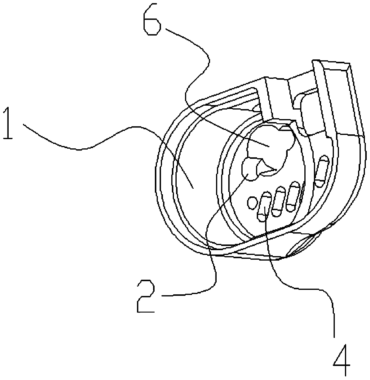 Acoustic coupling structure of in-ear earphone cavity