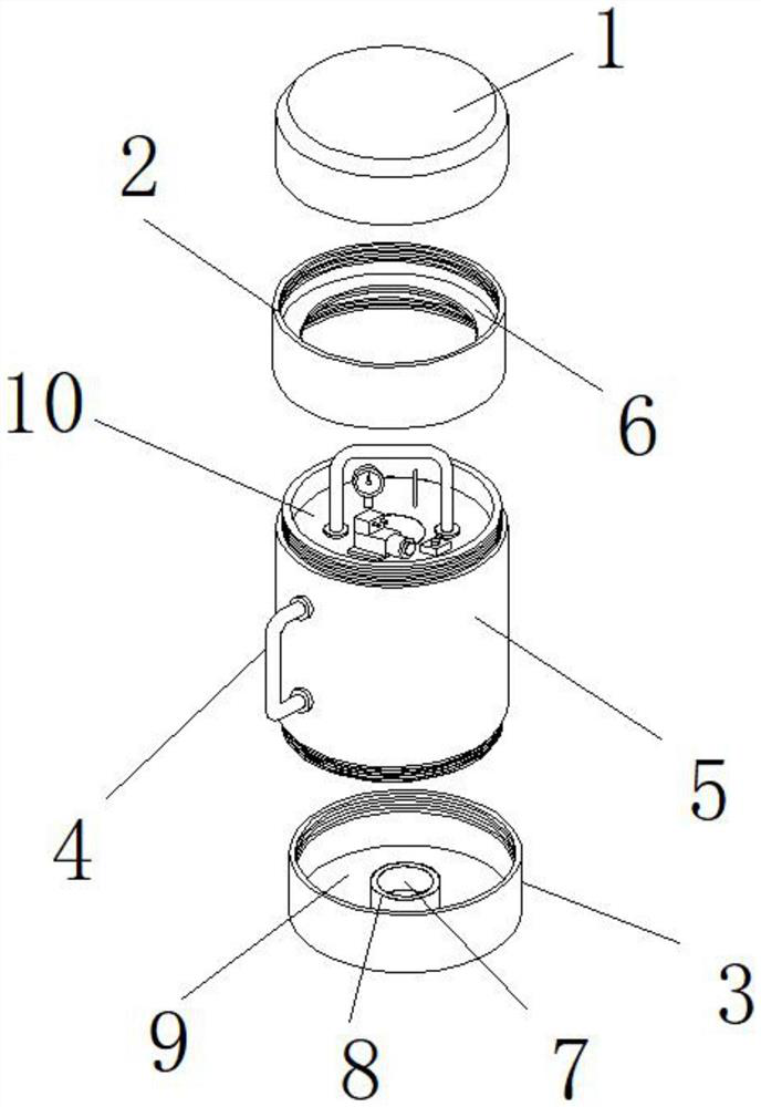 Lifting type interlayer vacuum liquid storage device