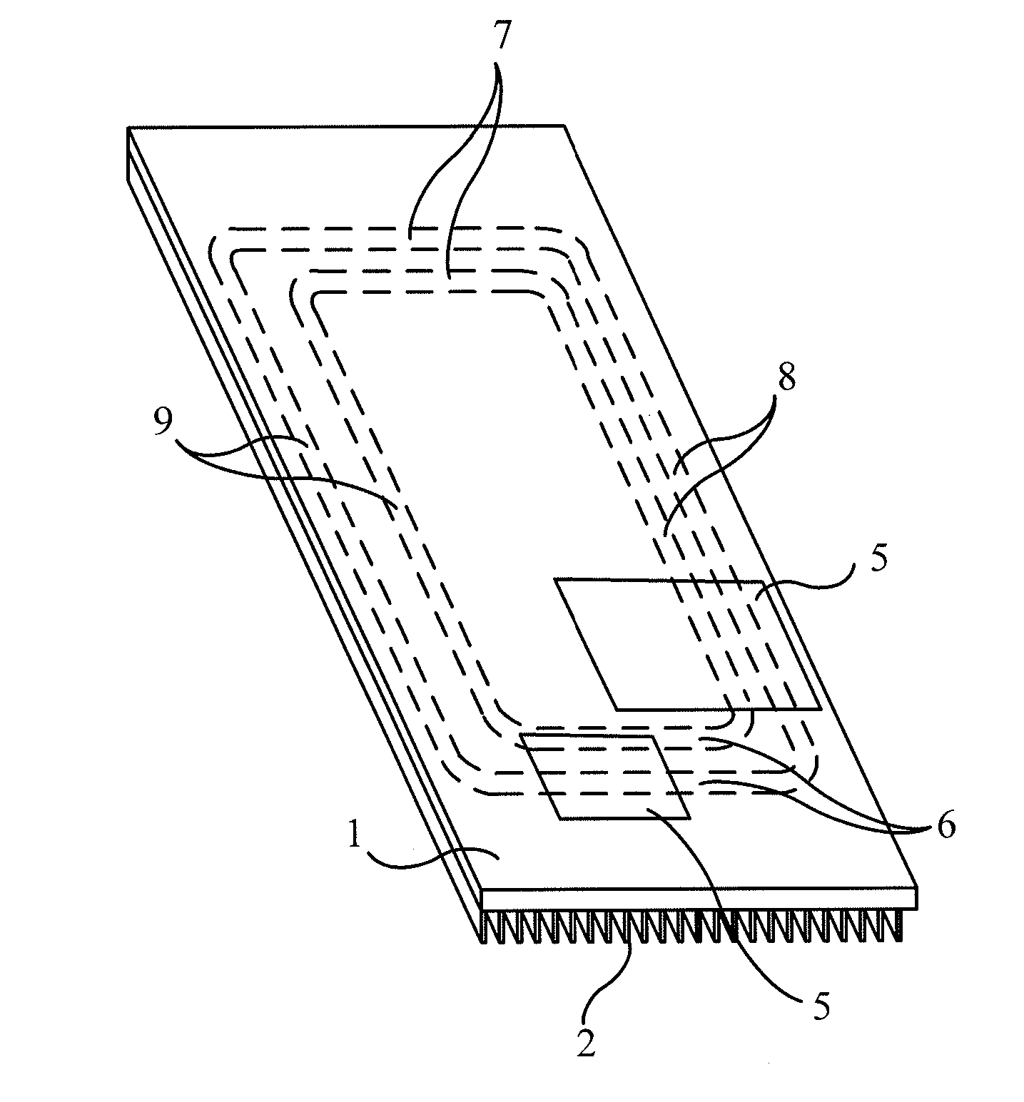 Heat dissipation device and radio frequency module with the same