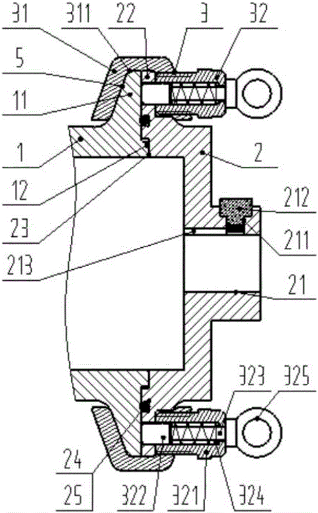 Vehicle transmission box input shaft end cover device