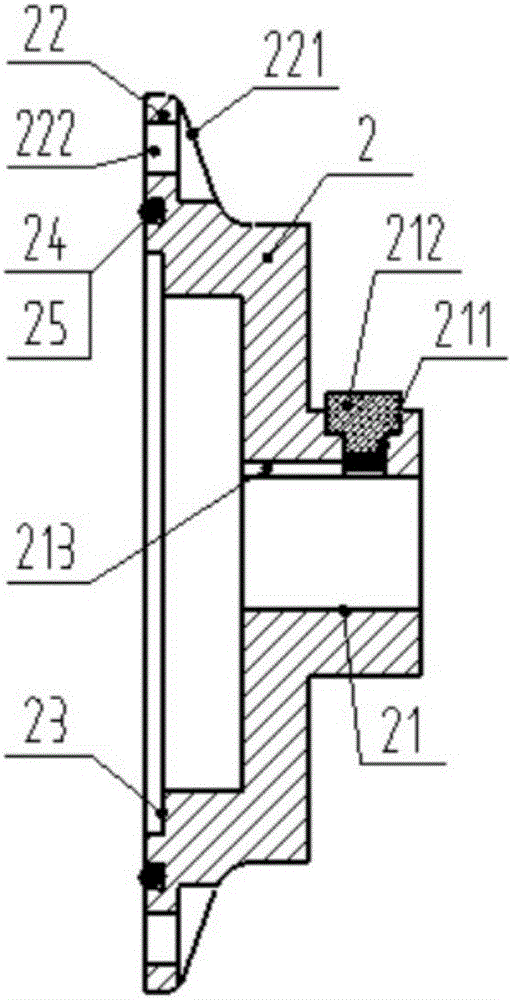 Vehicle transmission box input shaft end cover device