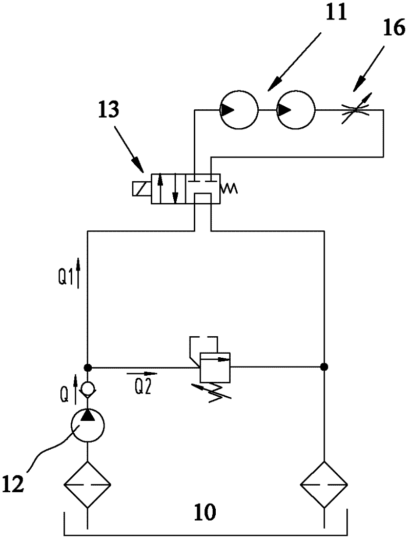 Sweeper driving system of road cleaning vehicle and road cleaning vehicle