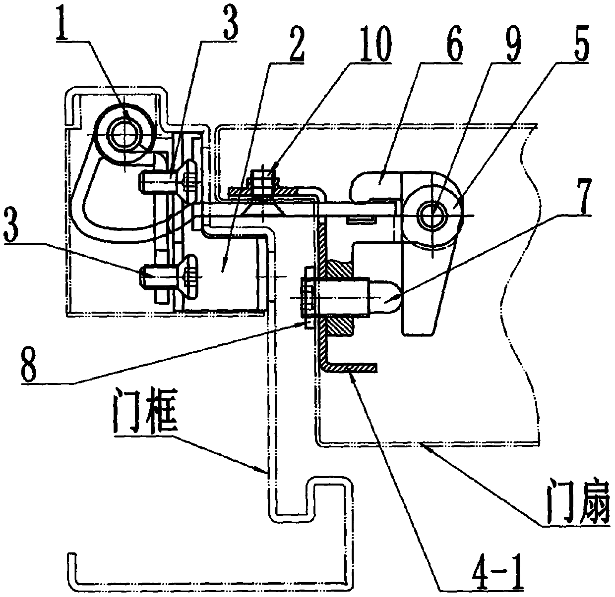 Three-dimensional adjustable invisible hinge