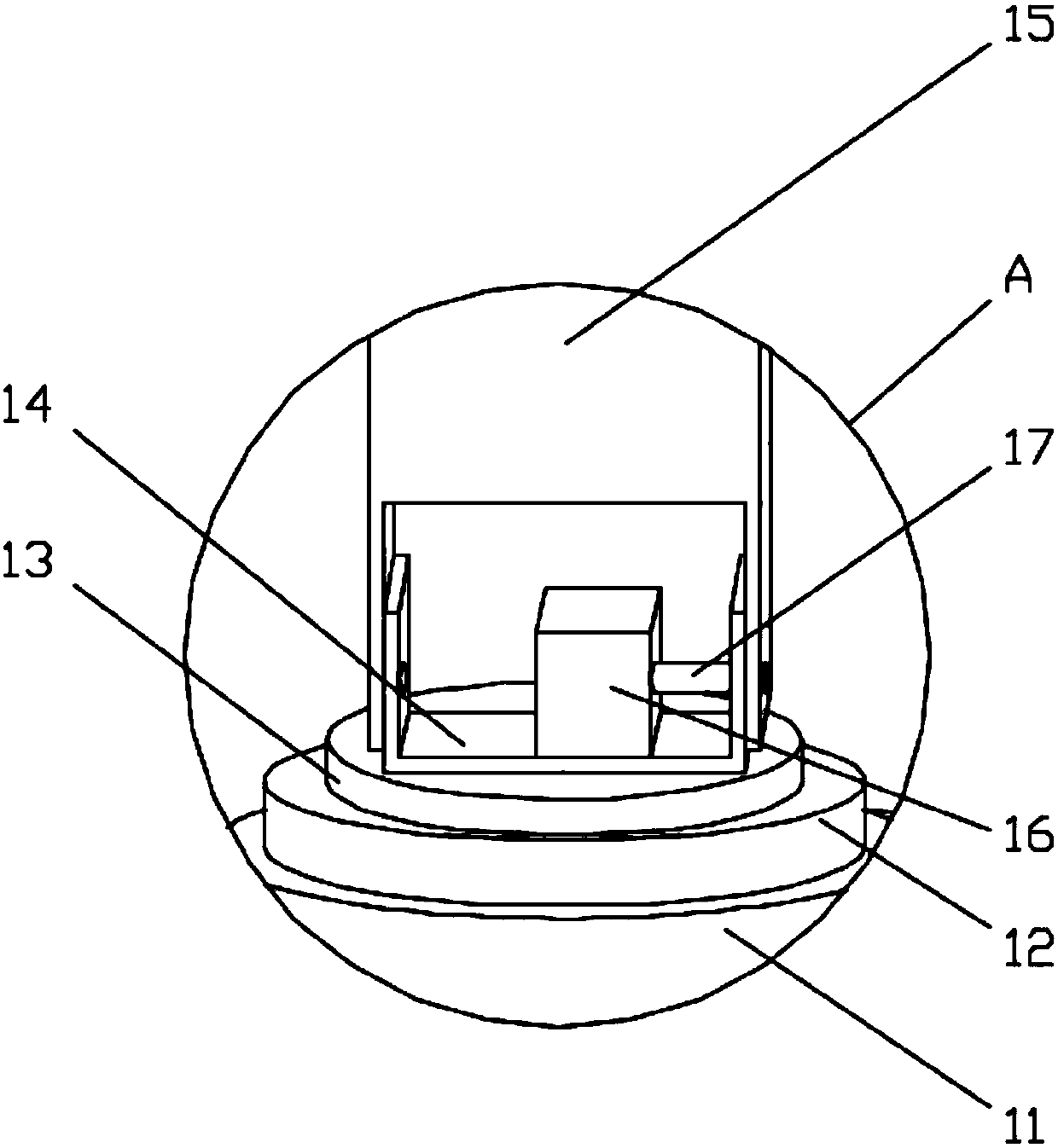 Spraying device used for aircraft empennage