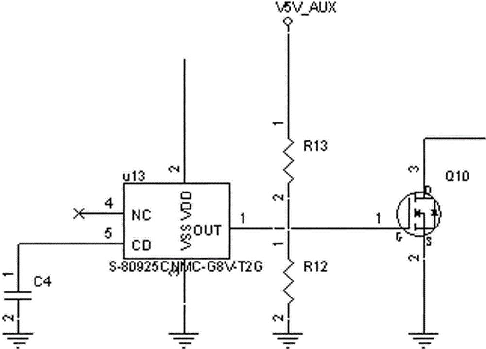 Over-voltage protection (OVP) protection line of multiple groups of voltage