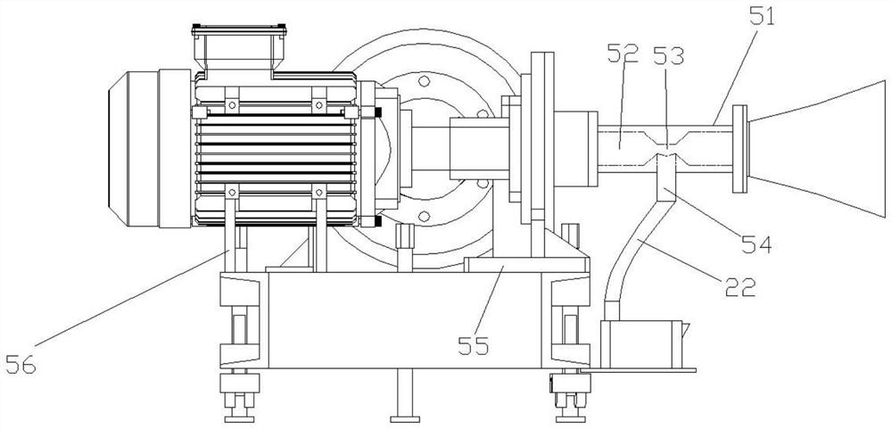 Soot blowing device with rotary nozzle