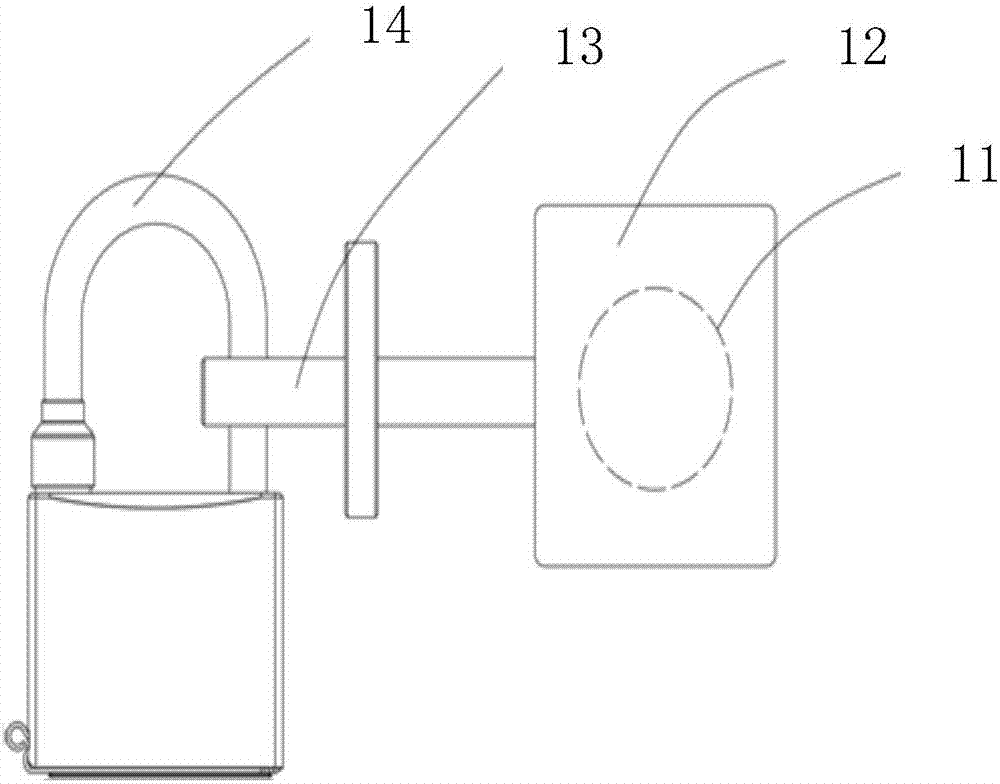 Electricity testing lock device