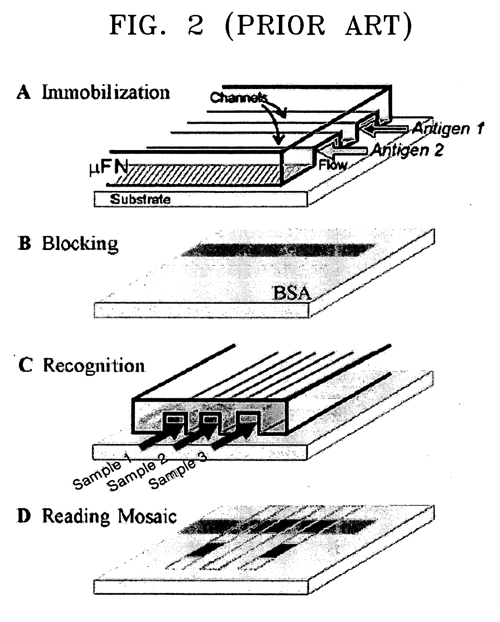 Microfluidic chip for multiple bioassay and method of manufacturing the same