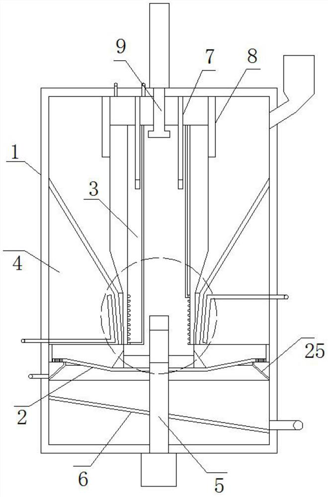 Auxiliary device for facilitating preparation of layered double hydroxide