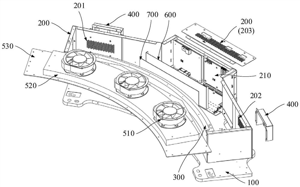 Heat dissipation device of CT detector and CT machine