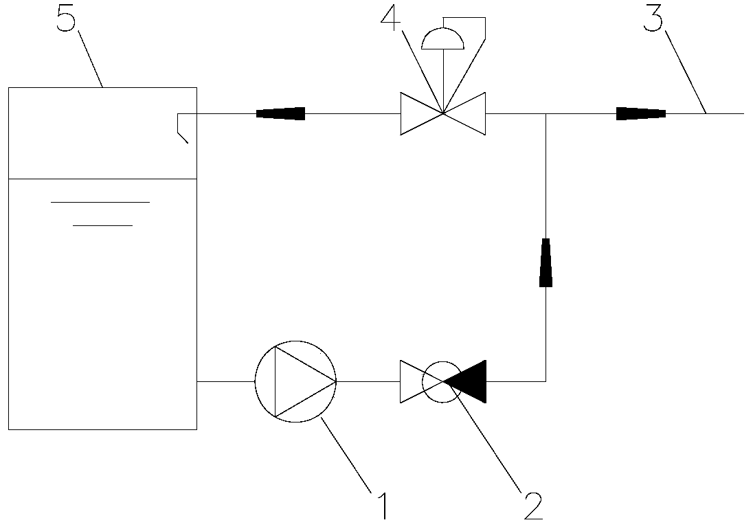 Pure pump type pressure water supply device