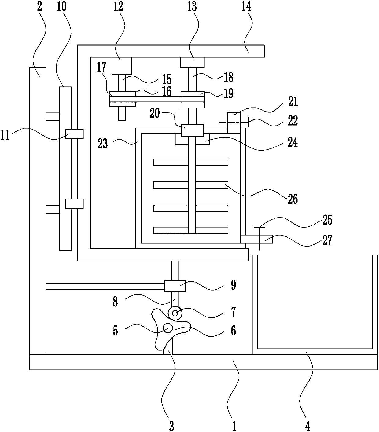 Efficient stirring apparatus of glue for LED lamp production process