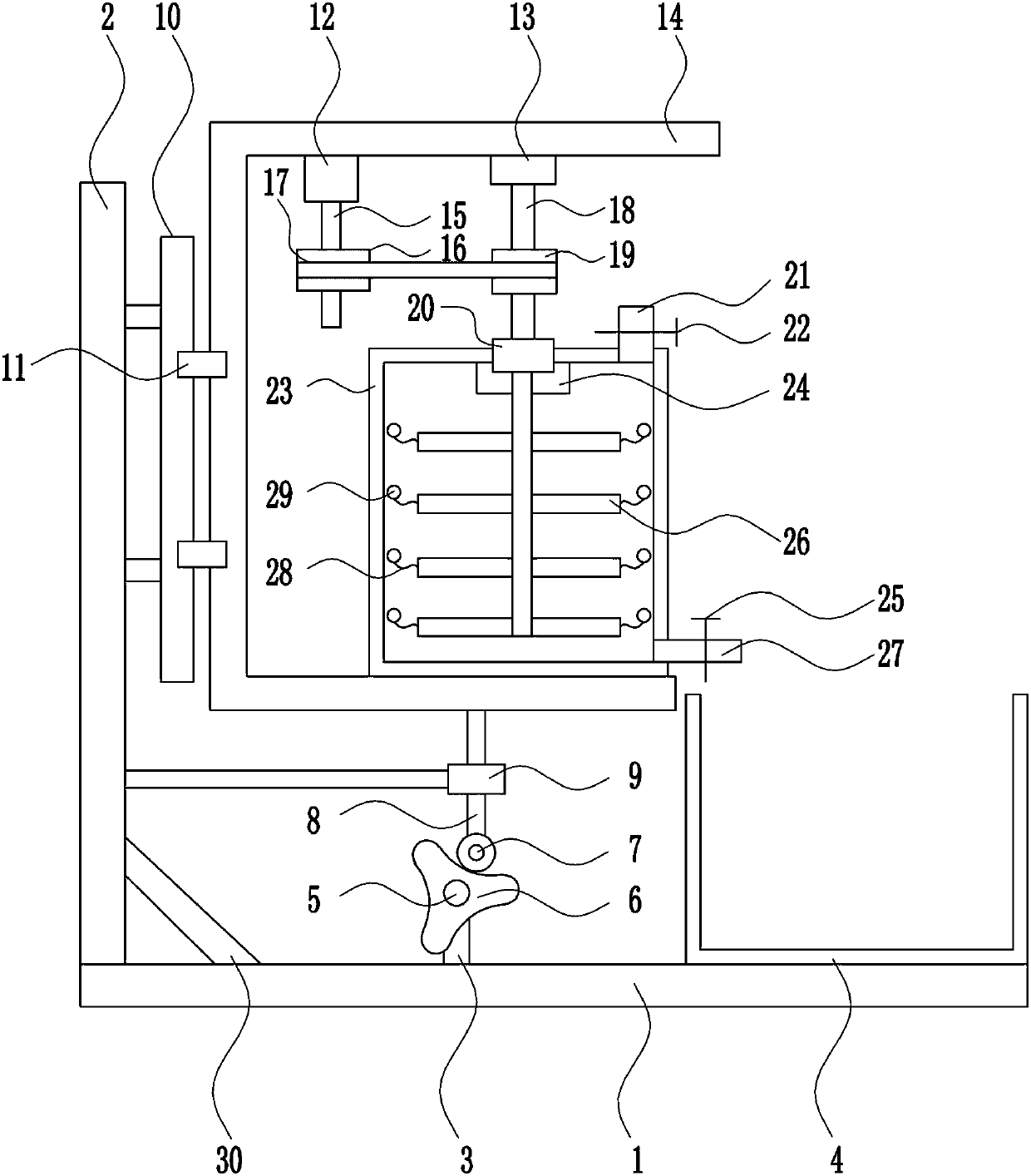 Efficient stirring apparatus of glue for LED lamp production process