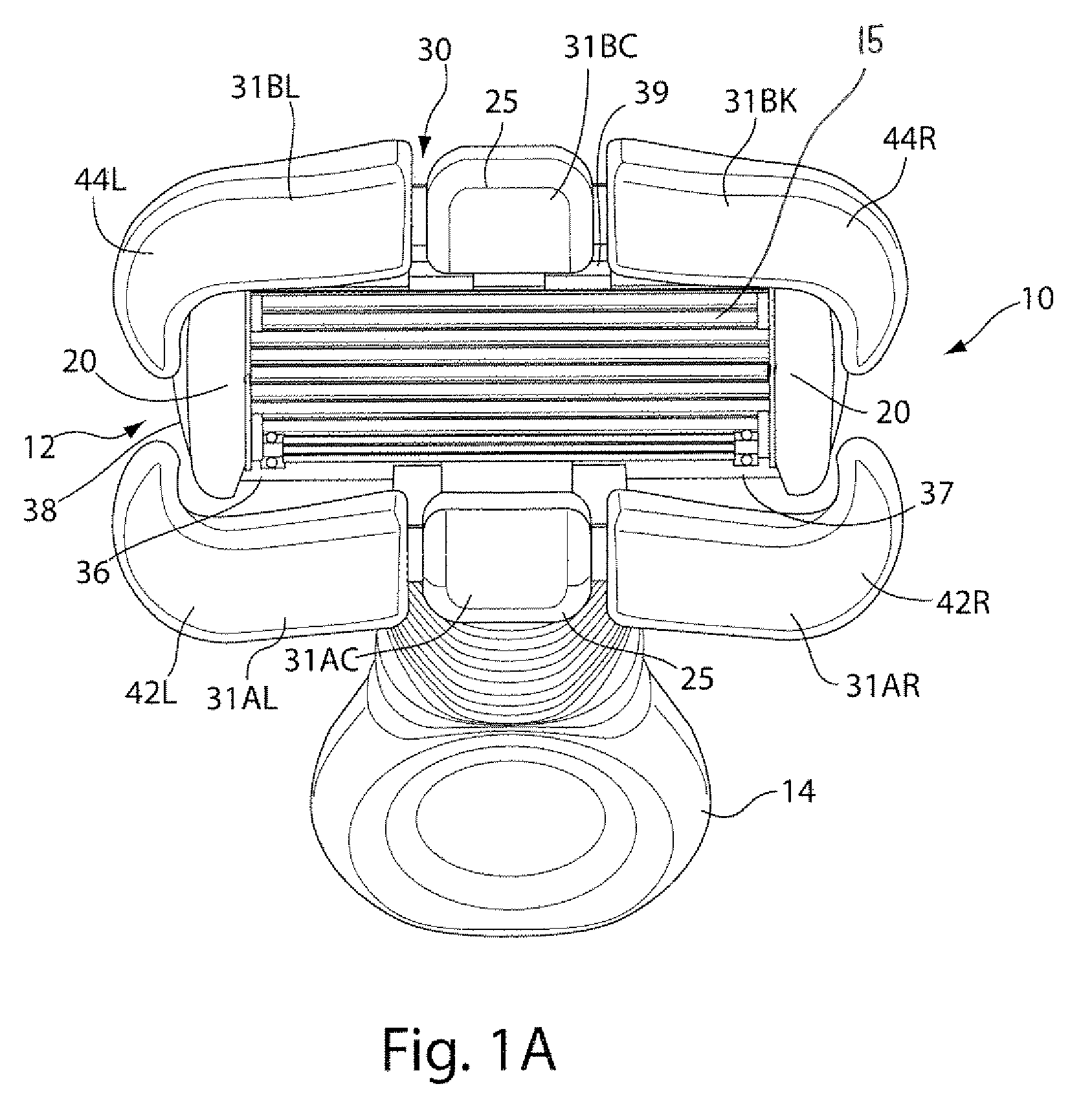 Razor Having A Wing Shaped Contouring Shaving Aid