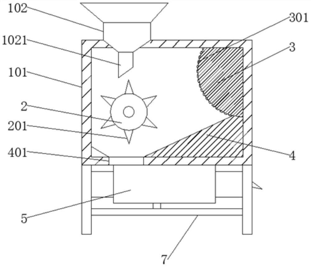 Vibration separation shiny-leaved yellowhorn shelling device