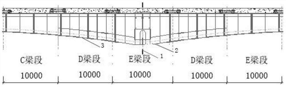 Prestressed steel-concrete combined box girder suspension splicing construction device